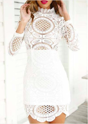 Ariana Lace Dress White 