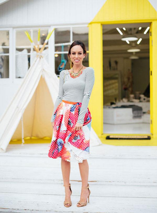 How to style floral skirts two ways, whether you're petite or tall