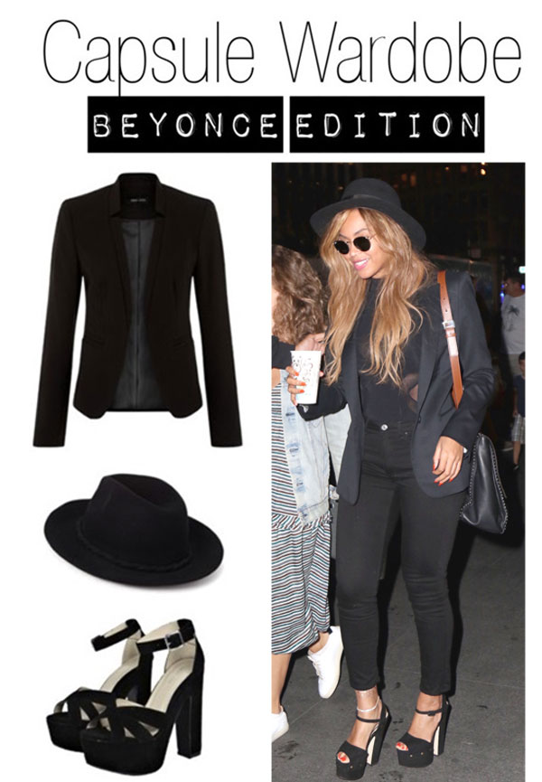 Capsule Wardrobe inspired by Beyonce's fashion style