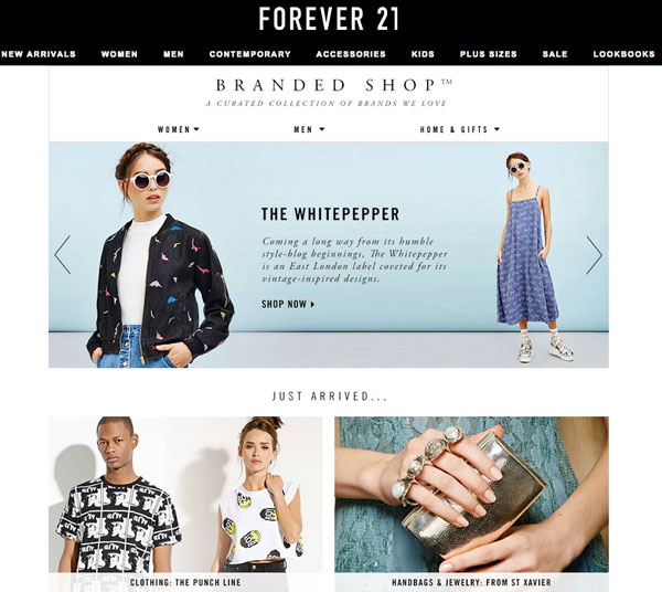 Forever 21 Finally Shares Details About The Branded Shop - The Budget ...