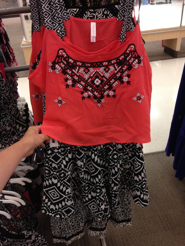 Target fashions in stores now