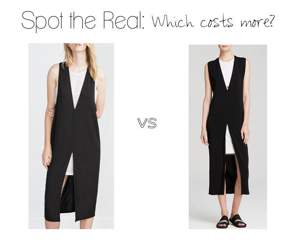 Can you spot the real Helmut Lang dress?