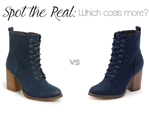 Can you spot the real Steve Madden 'Lauuren' lace up boots?