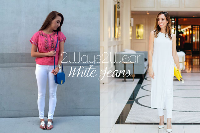 Two Ways to Wear White Jeans
