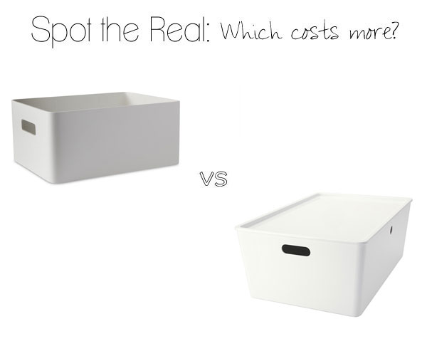 Can you guess which storage bin costs $200?