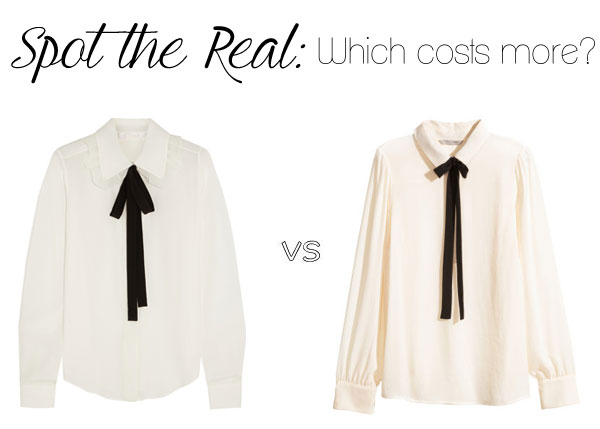 Can you spot the real Chloe bow blouse?