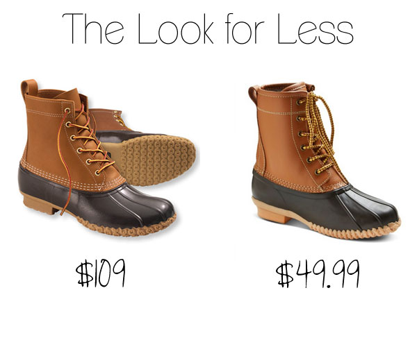 L.L. Bean Duck Boots knockoff dupe at Target by Merona