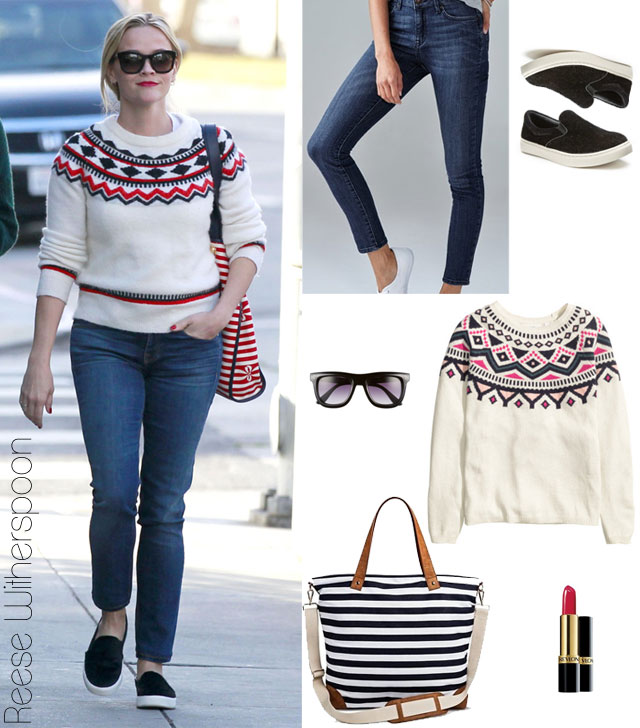 Reese Witherspoon's Fair Isle sweater look for less