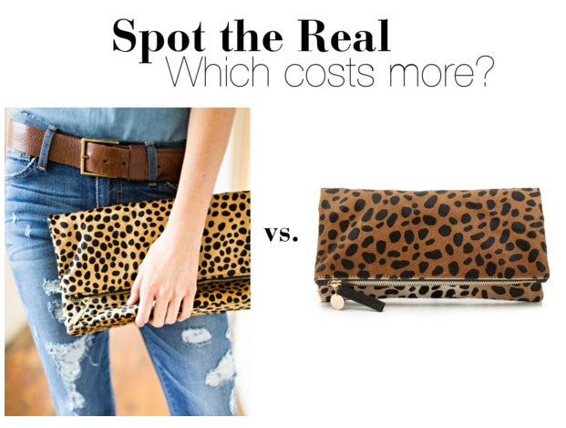 Clare V. leopard clutch look for less