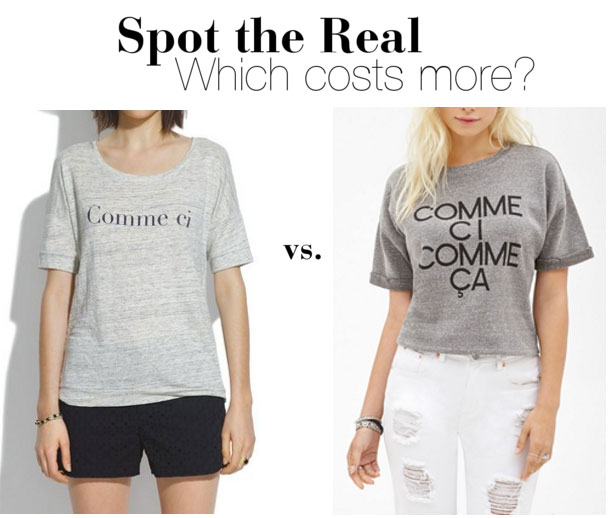 The Look for Less: Comme Ci Comme Ca Tee