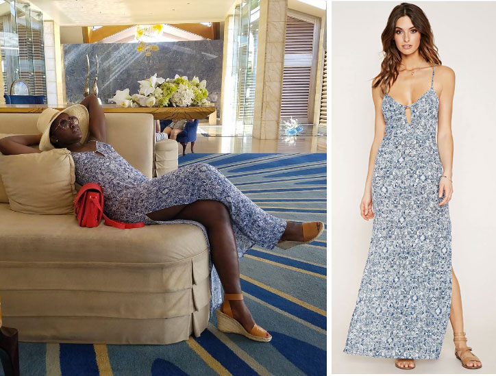 Get Lupita Nyong'o's exact Forever 21 floral maxi dress for under $25!