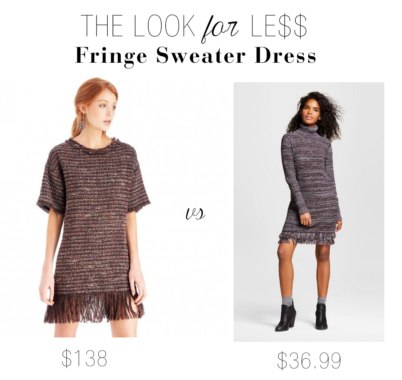 Try the fringe dress trend for less.