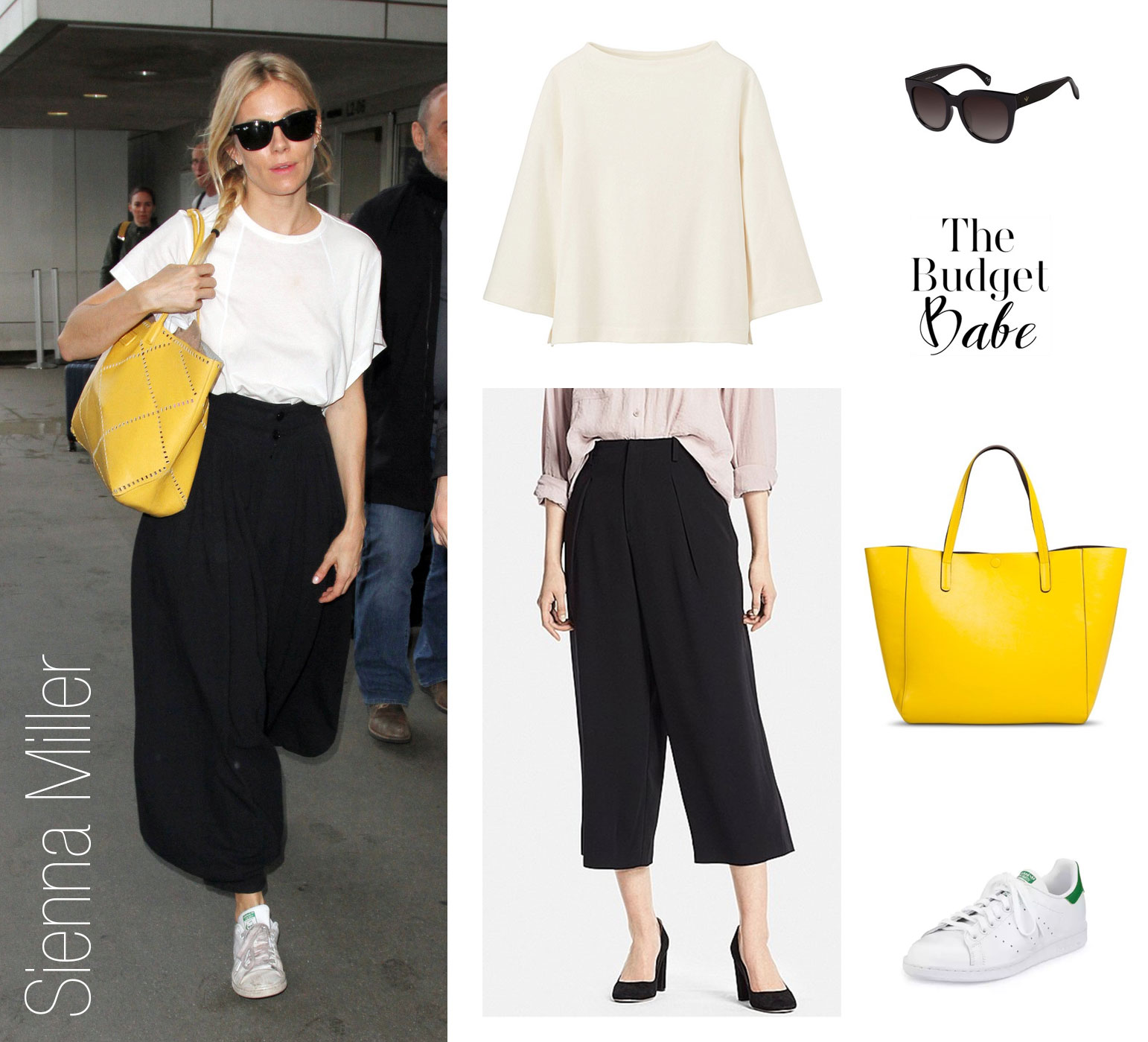 See how to recreate Sienna Miller's eclectic airport style with pieces starting at just $15.