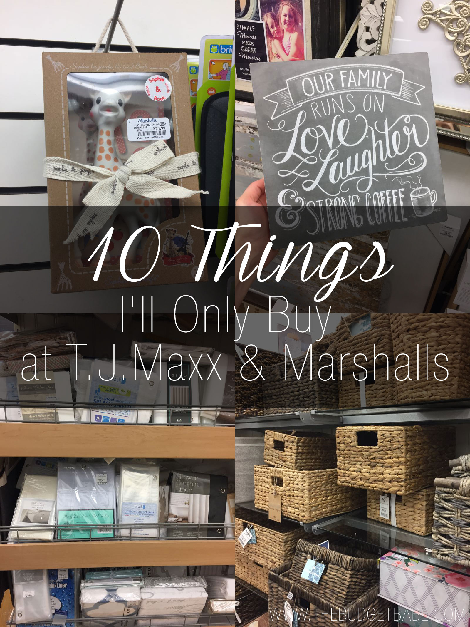 10 Things I'll Only Buy at T.J.Maxx and Marshalls