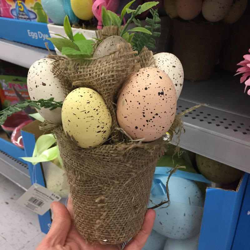 Easter decor has arrived at Walmart.