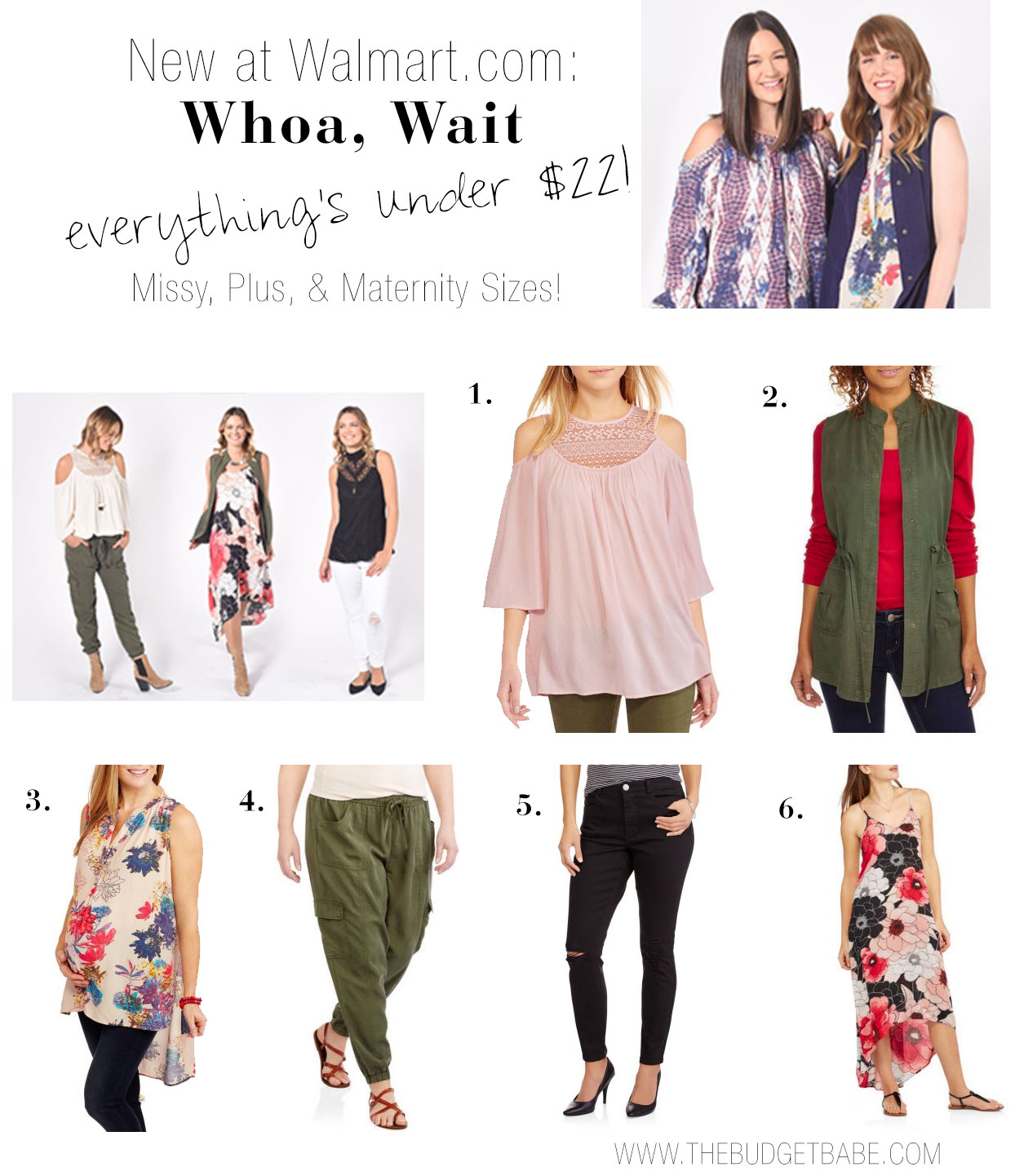 Whoa Wait Walmart offers missy, maternity and plus size fashions under $25! All at Walmart.com.