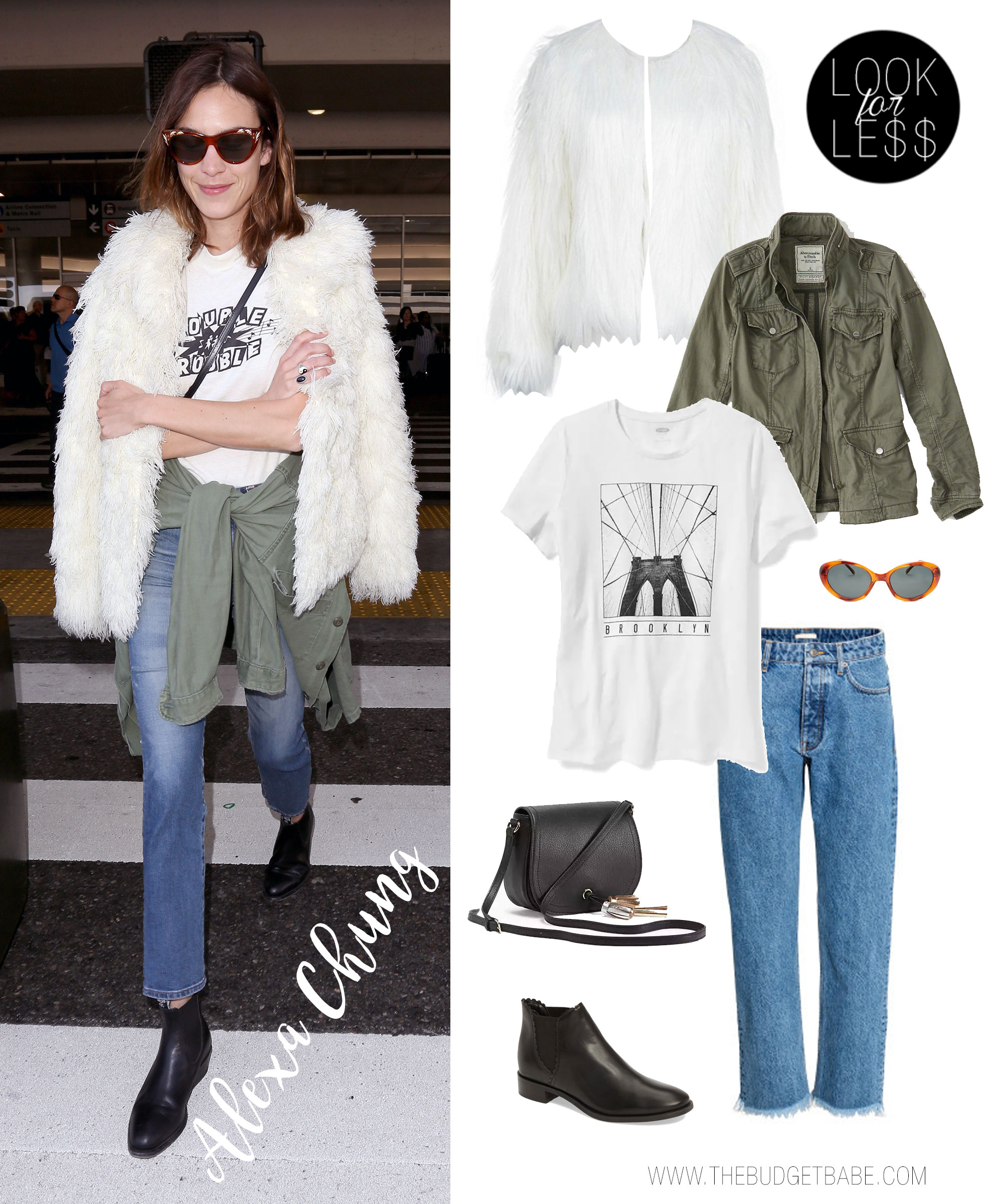 Alexa Chung's airport style is always on point.