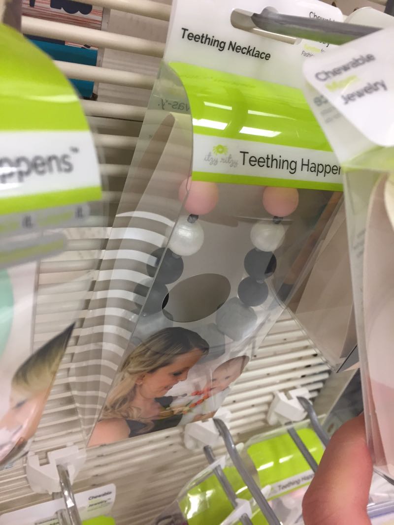 Teething necklaces and bracelets at Target