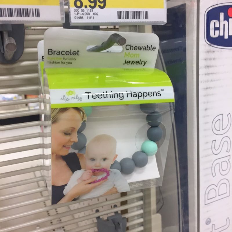 Teething necklaces and bracelets at Target