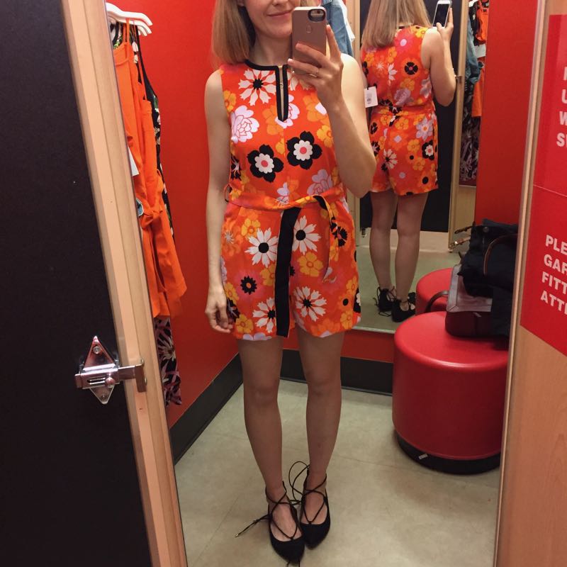 The Budget Babe reviews Victoria Beckham at Target with dressing room selfies and sizing details.