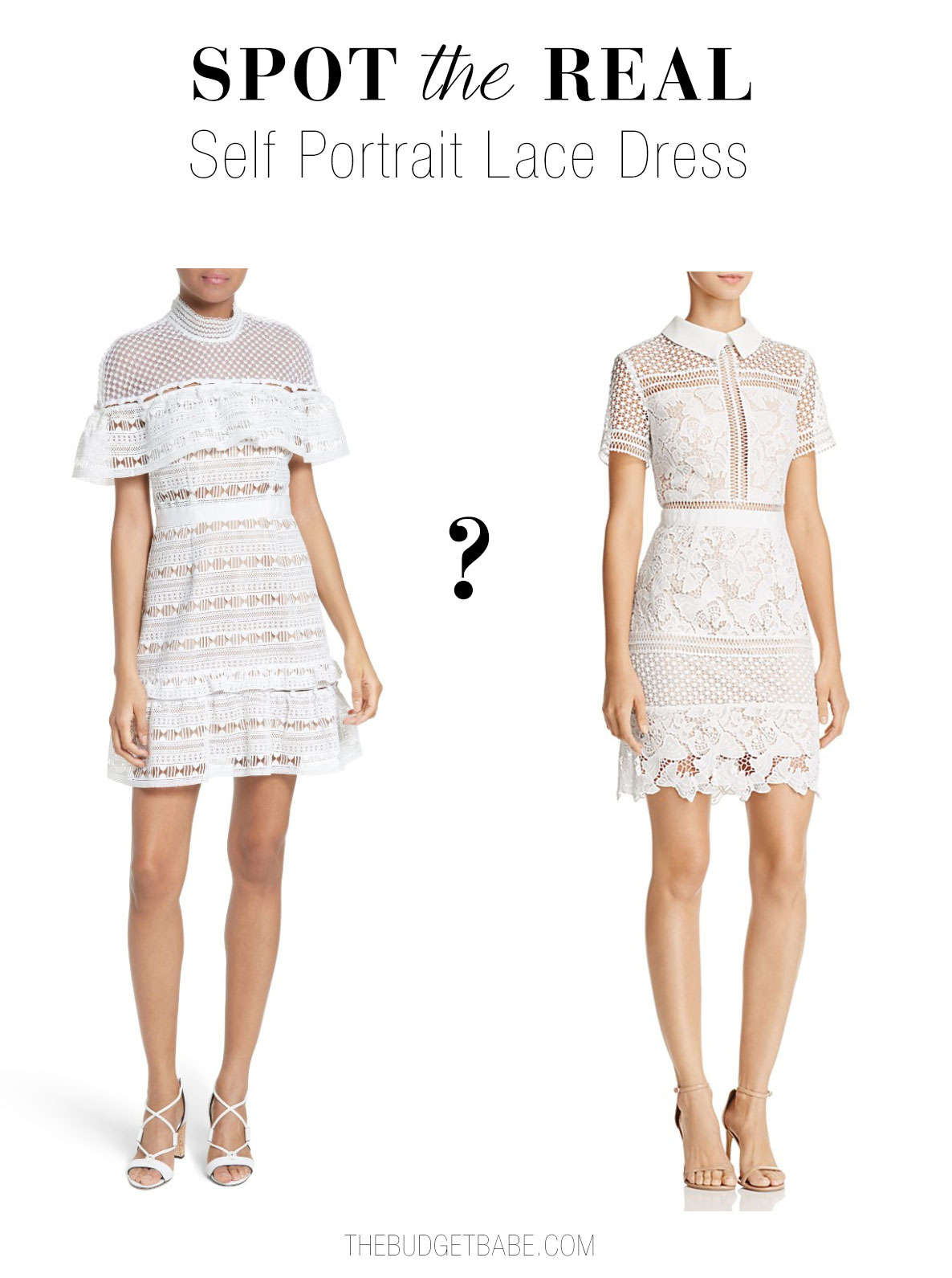 Can you guess which is the real Self Portrait lace dress?
