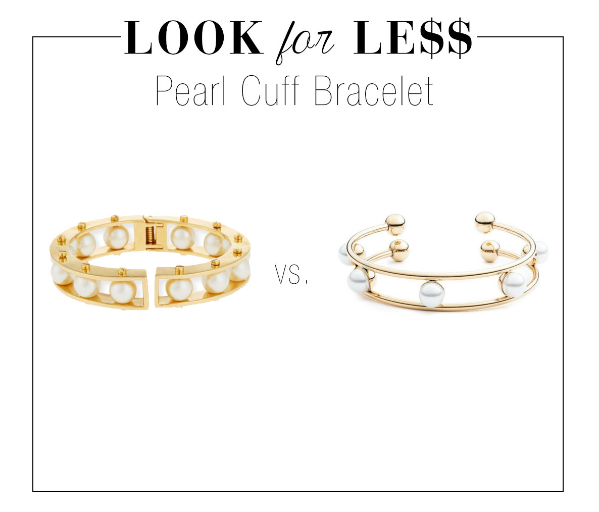 Get the pearl cuff trend for less.