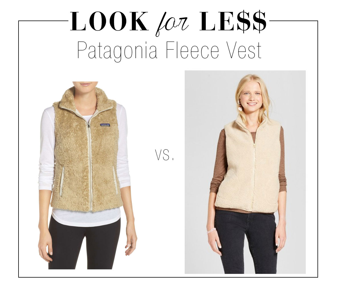 Patagonia fleece vest look for less