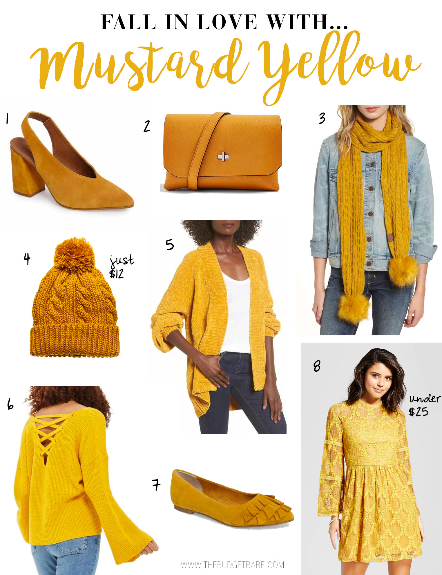 Mustard yellow is the perfect hue to wear for fall 2017.