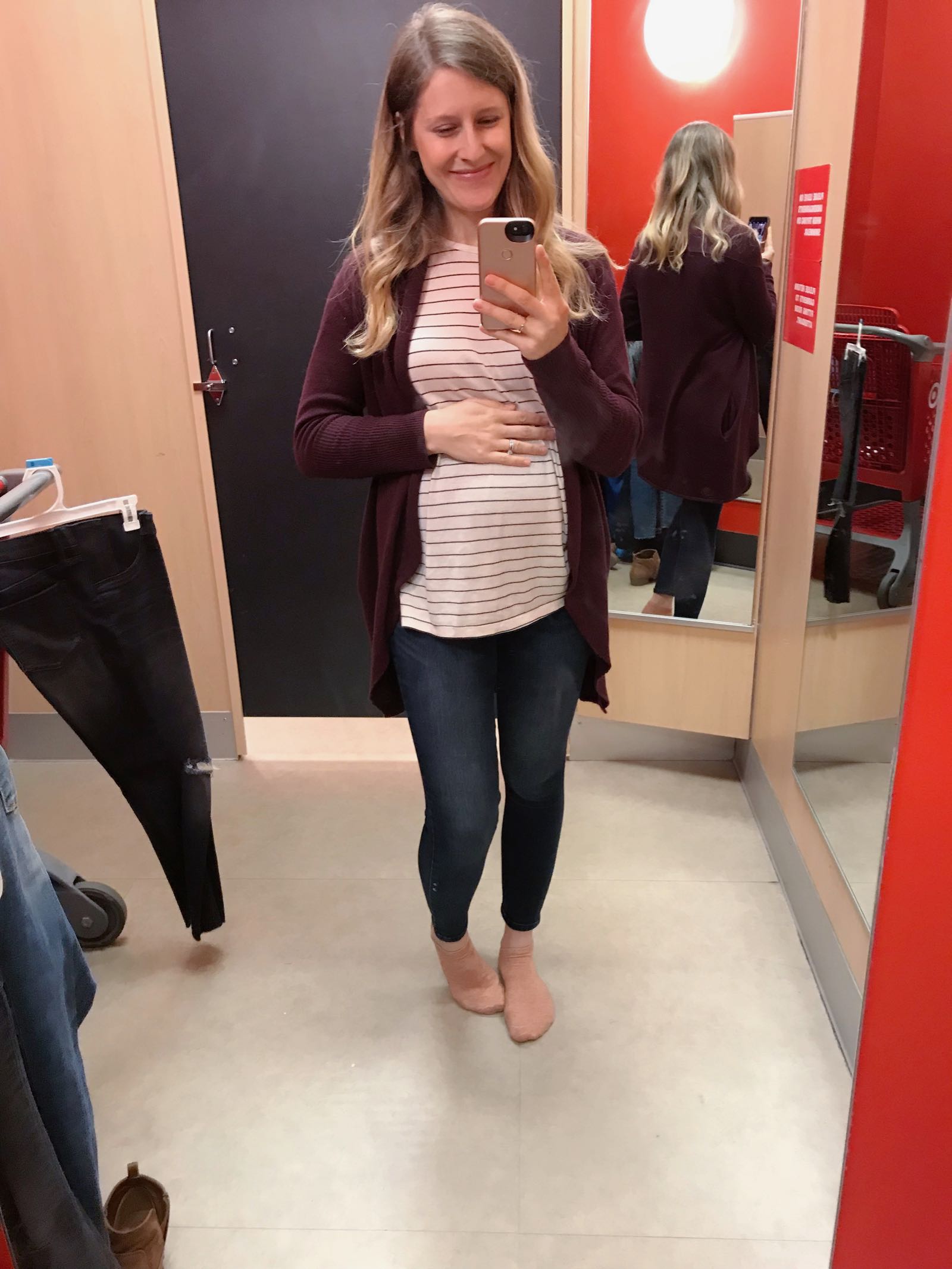 Tips on buying maternity jeans at Target - Isabel by Ingrid and Isabel Maternity Review