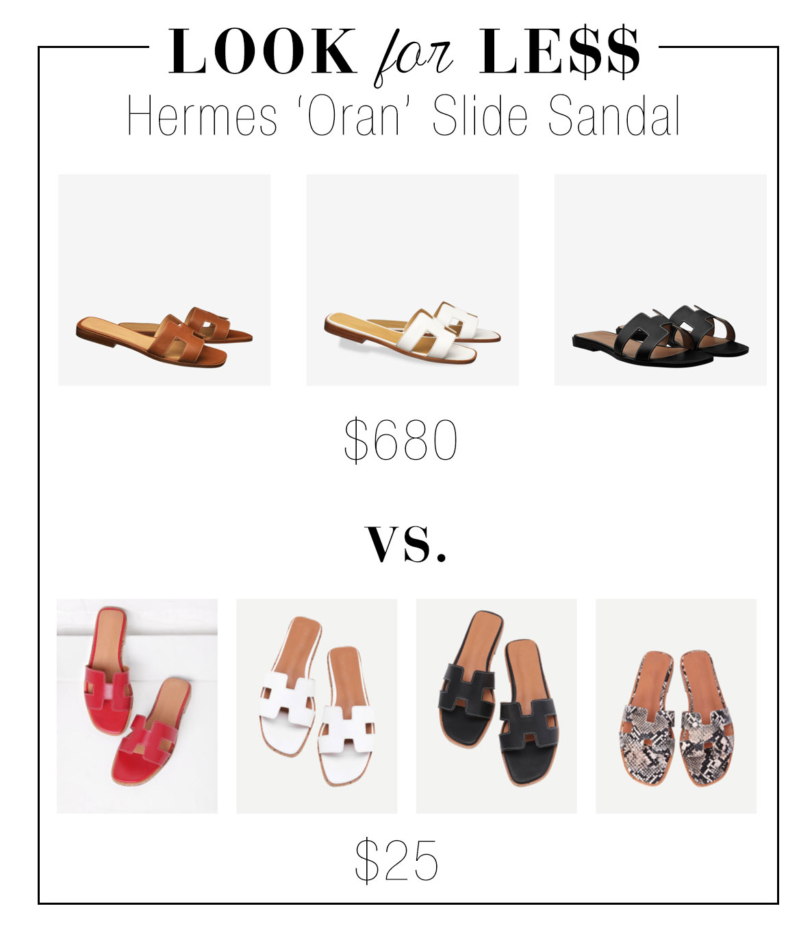 Get the Hermes look for less