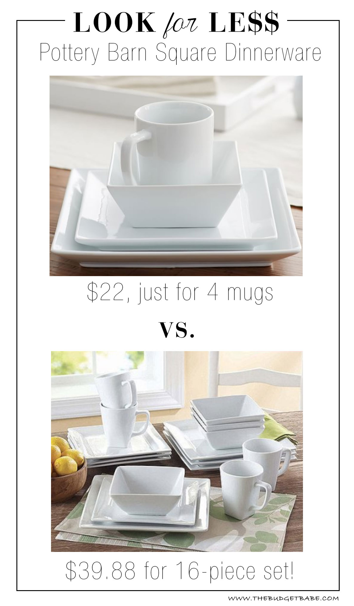 Pottery Barn look for less at Walmart!