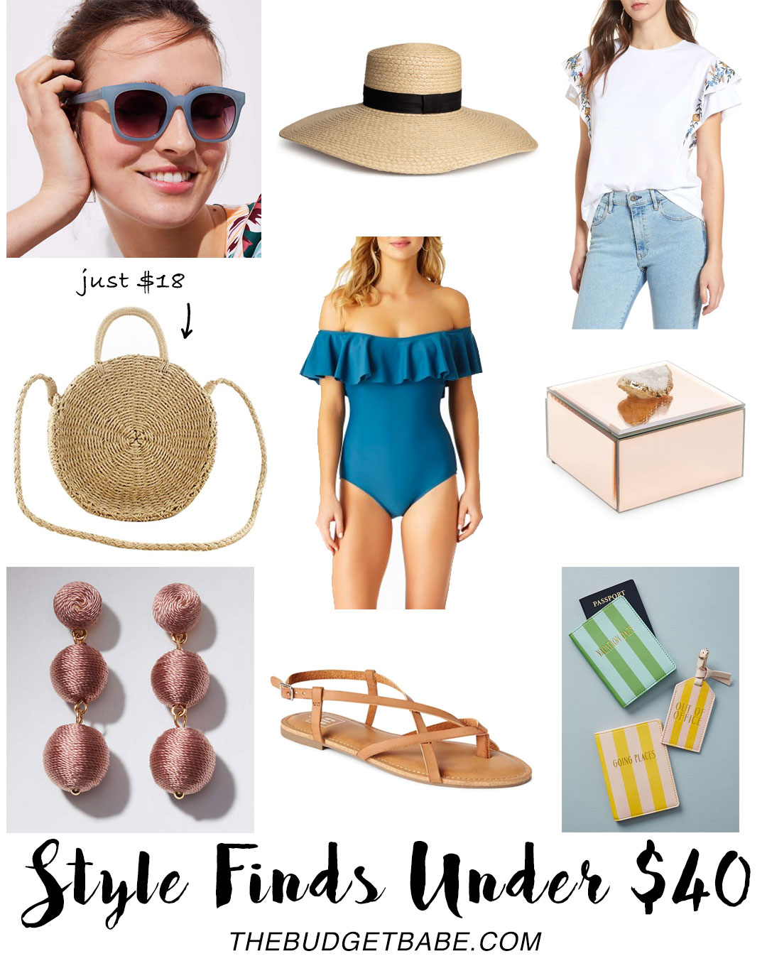 Style Finds Under $40 - love that straw bag