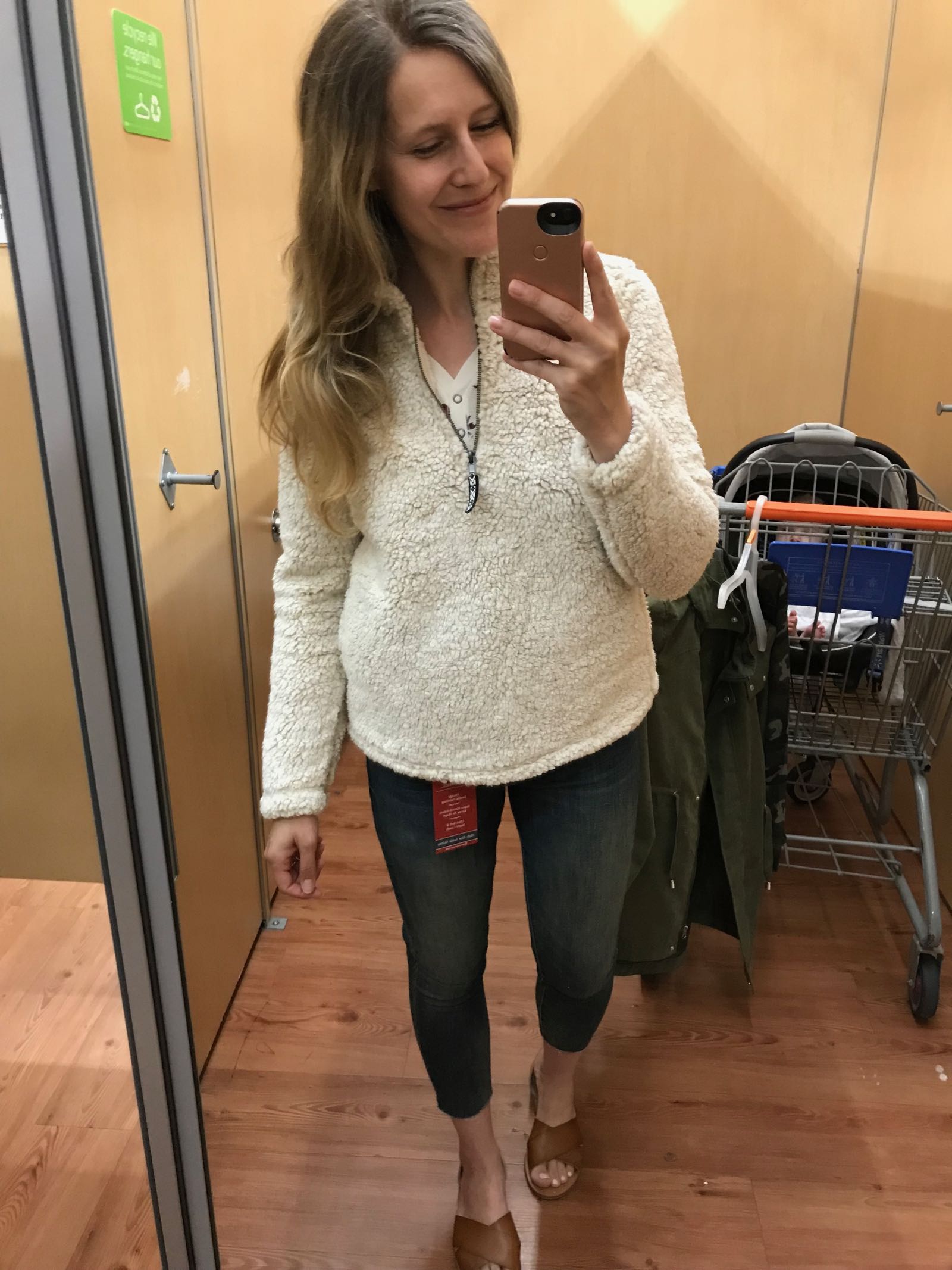 The coziest sherpa fleece pullover! Just $19.96 at Walmart! Looks like one at Nordstrom for $78