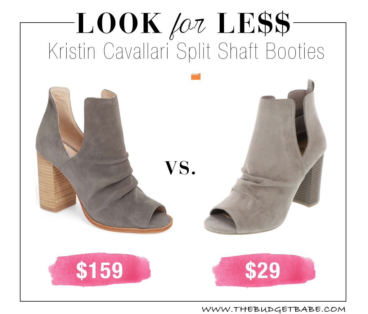 Payless has a great dupe for these Kristin Cavallari ankle booties!