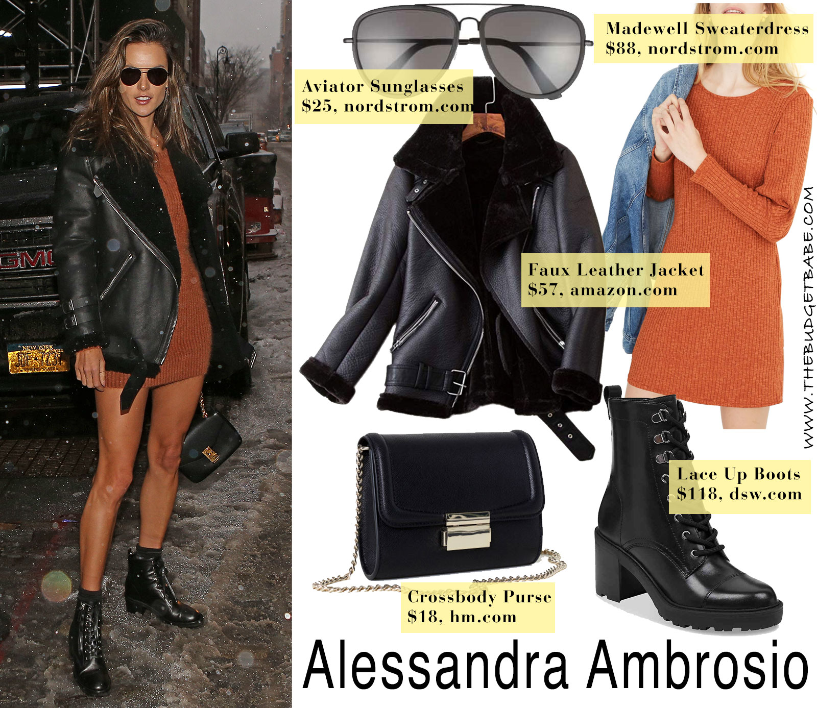 Alessandra Ambrosio in Acne Velocite Jacket look for less