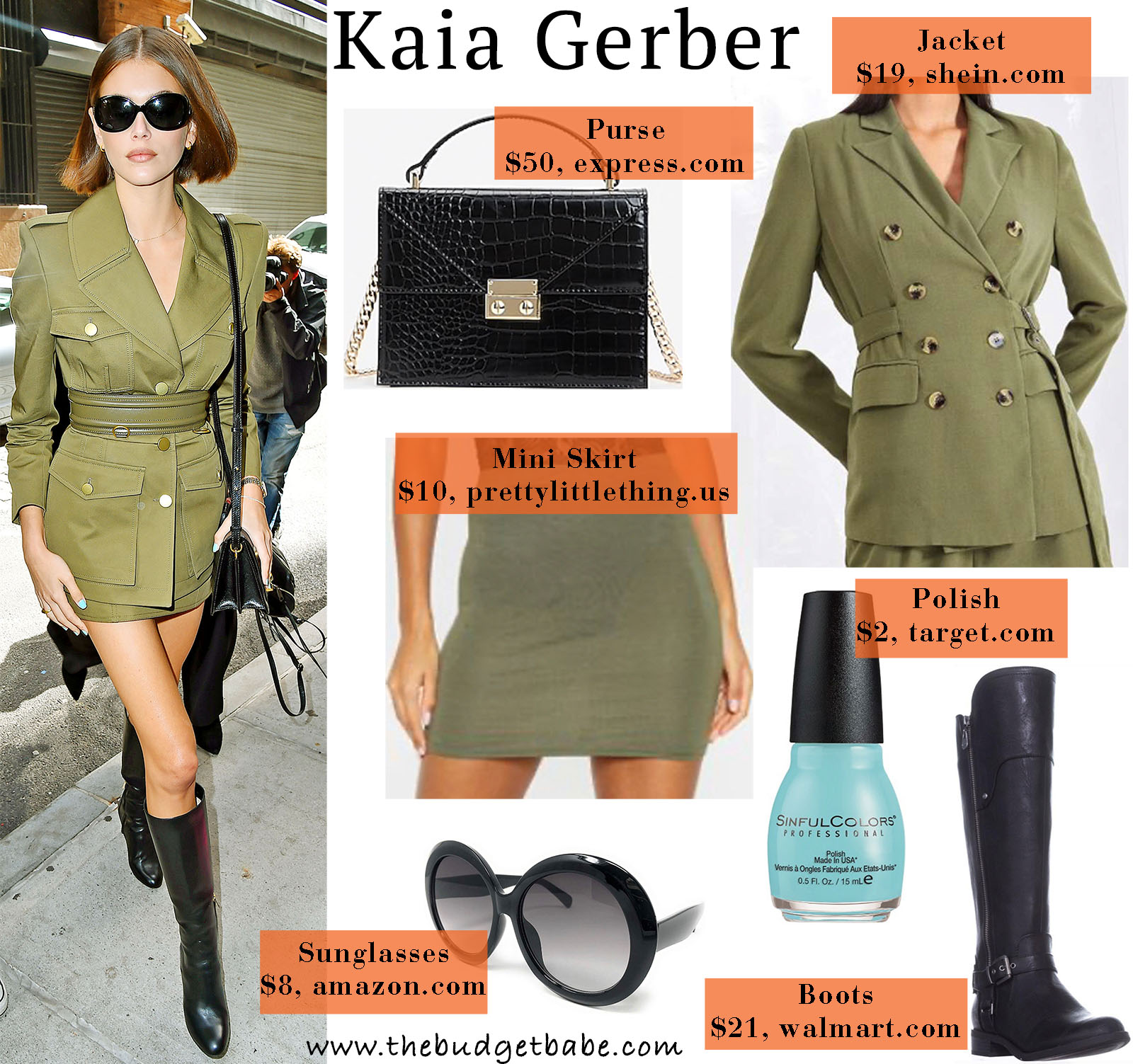 Kaia Gerber is impossibly chic in all green!