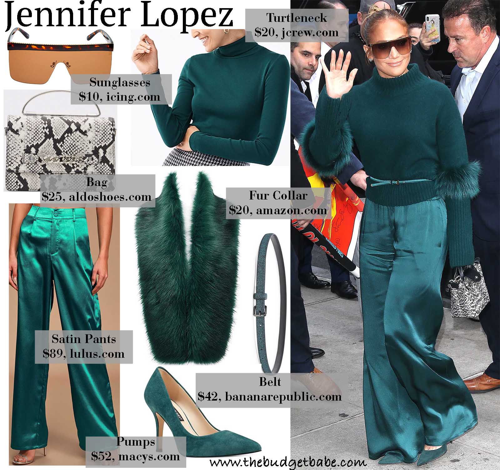 Jlo looks perfect in all green!