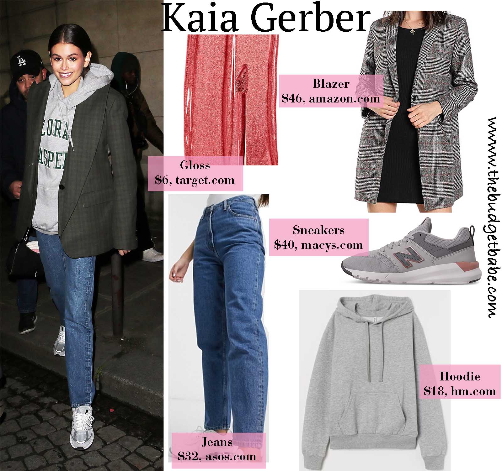 Kaia Gerber gives uss casual-chic  in menswear!