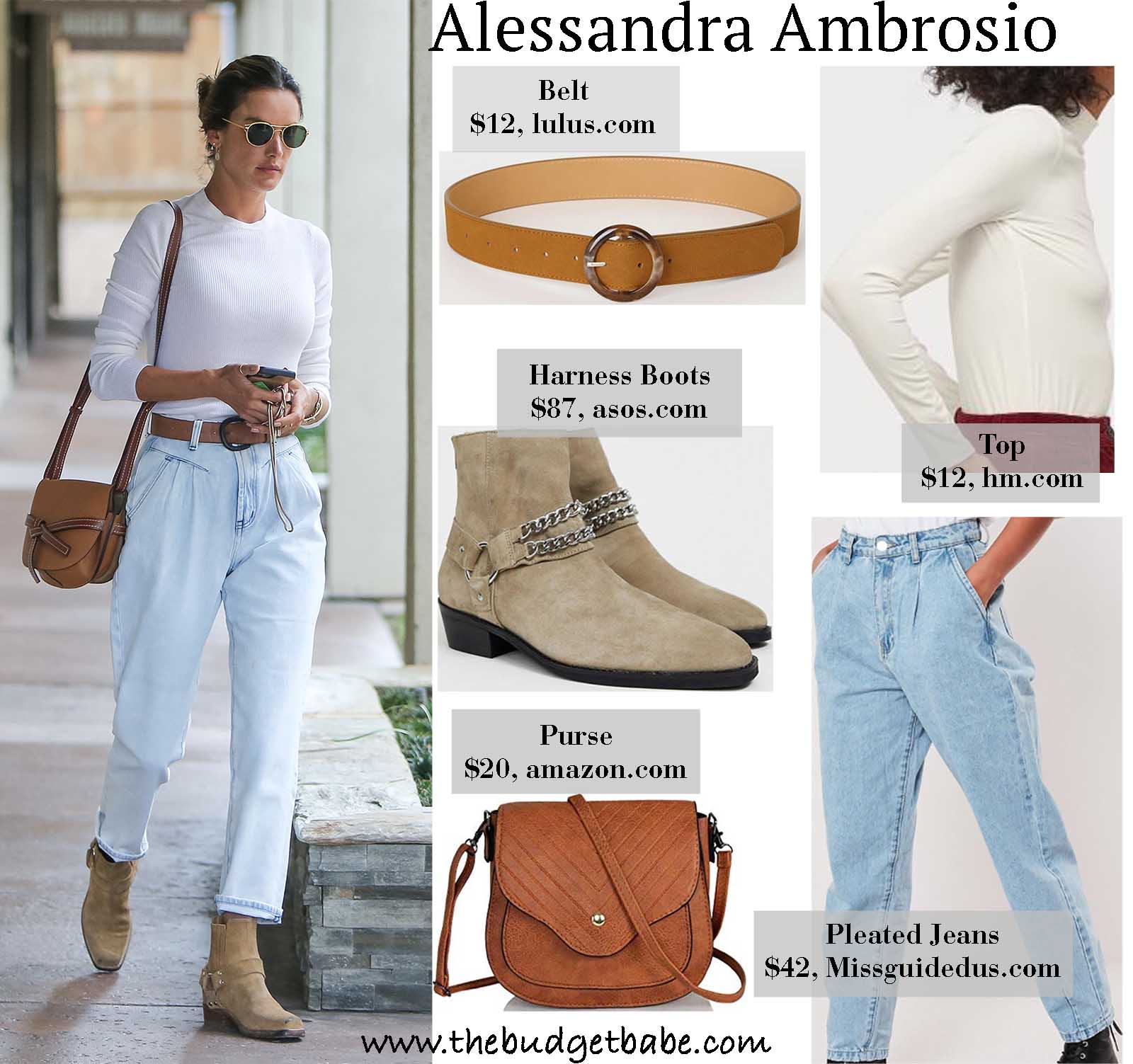 Alessandra's trendy denim is on our must-have list!