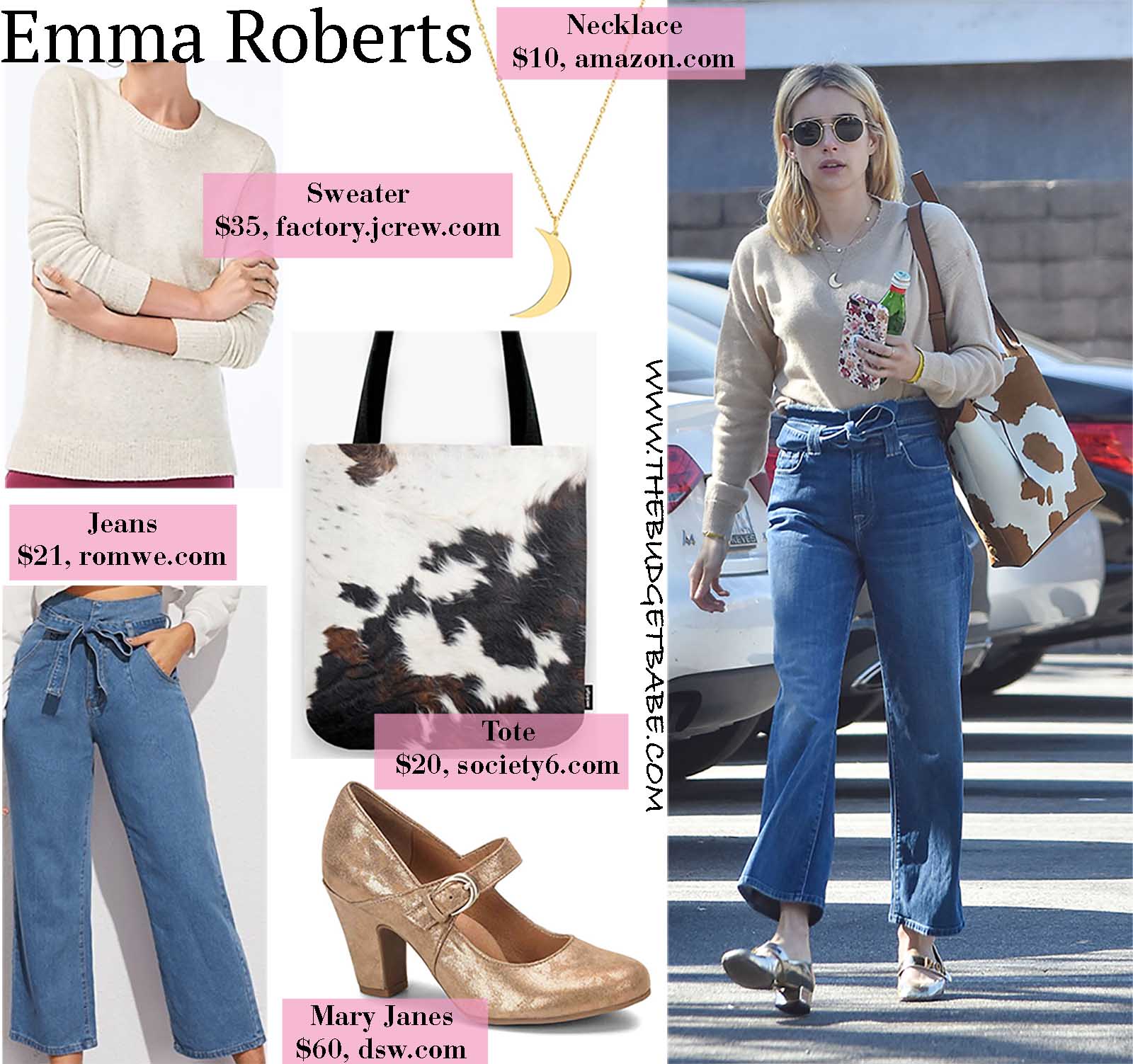 Emma wears the perfect transitional Spring outfit!