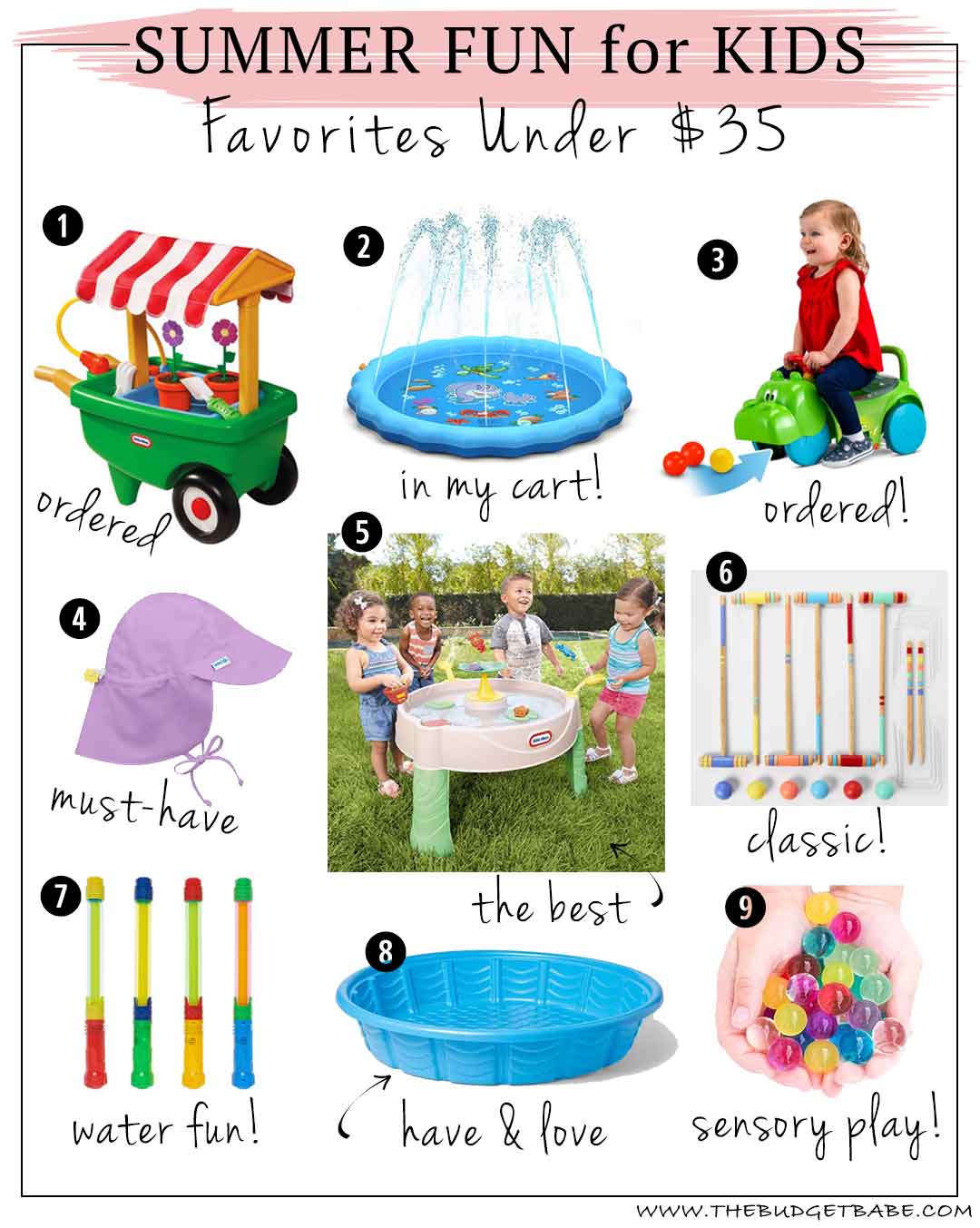 Best Summer Toys for Kids Under $35! Summer fun doesn't have to cost a lot