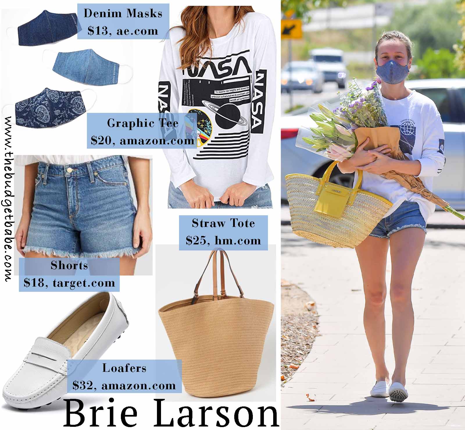 Brie Larson mixes casual and high end pieces!
