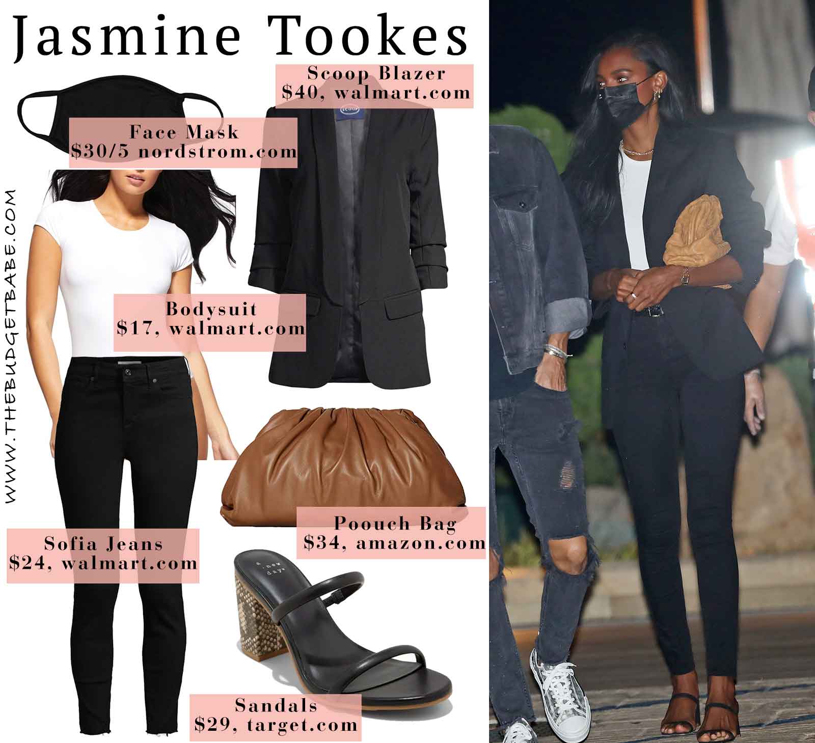 Jasmine Tookes look for less // Celebrity style for less outfit ideas