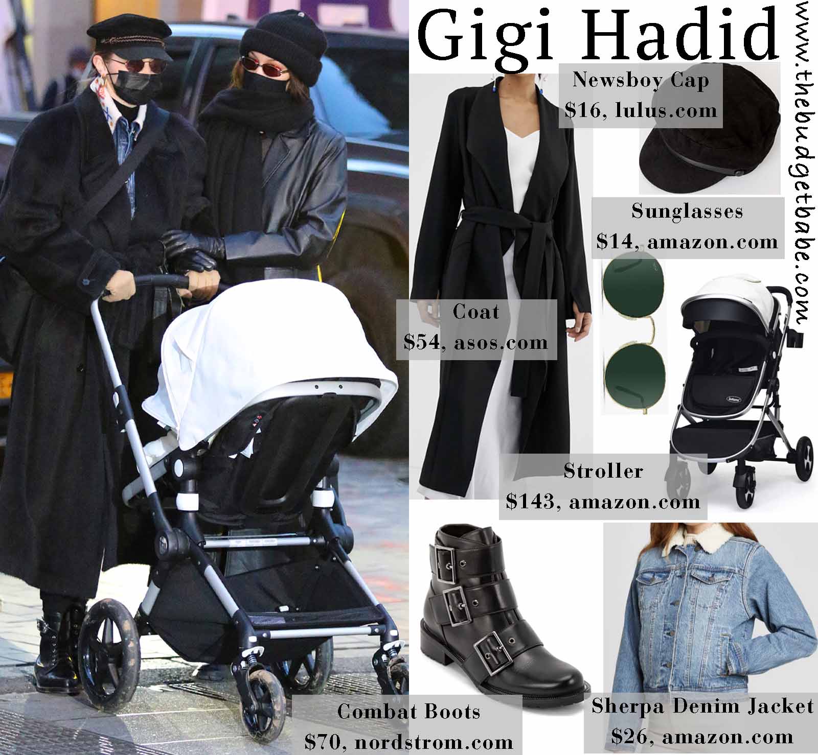 Gigi Hadid's Bugaboo stroller is so chic.