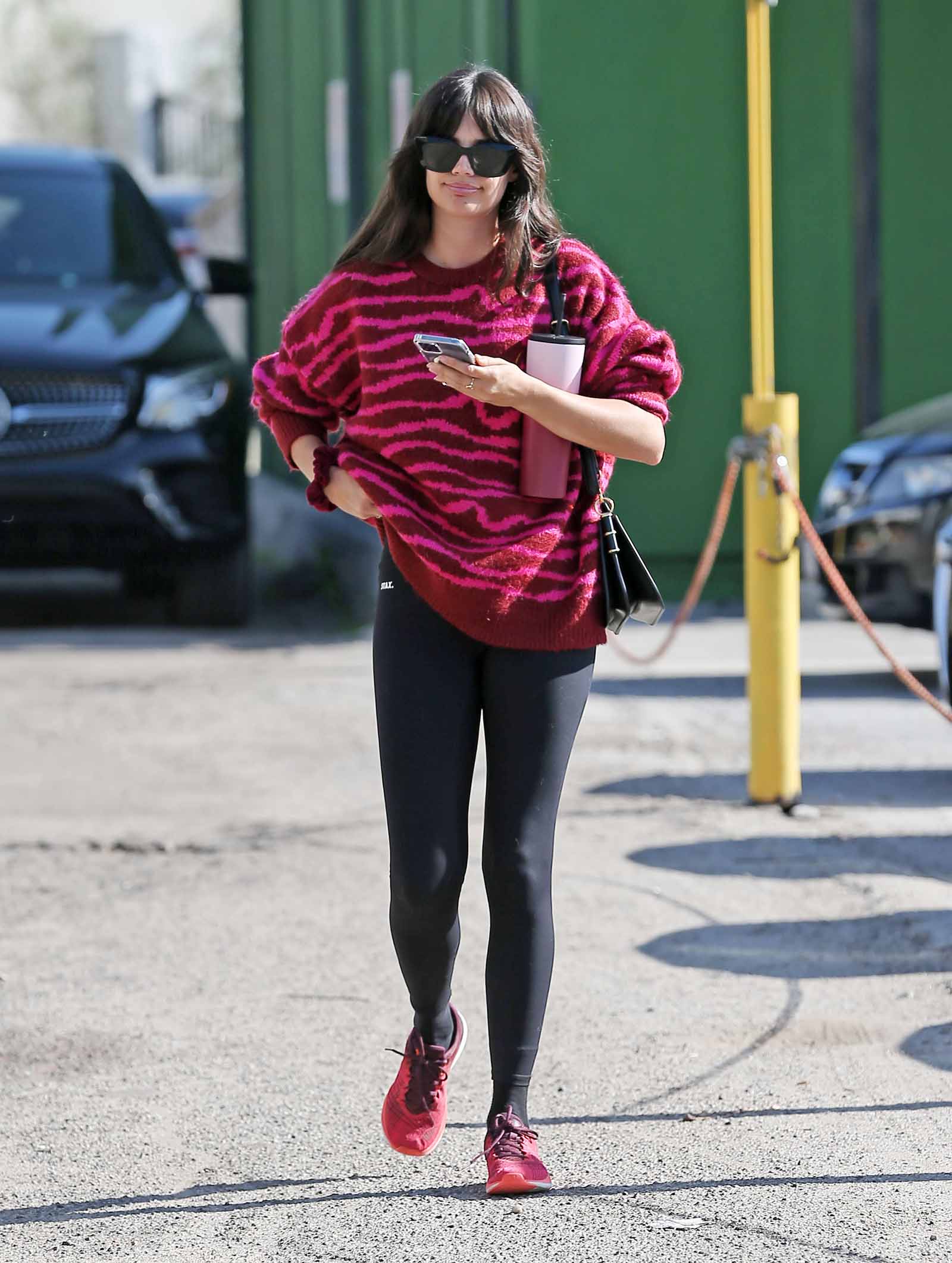 The Look for Less: Sara Sampaio's Colorful Sweater and Sneakers