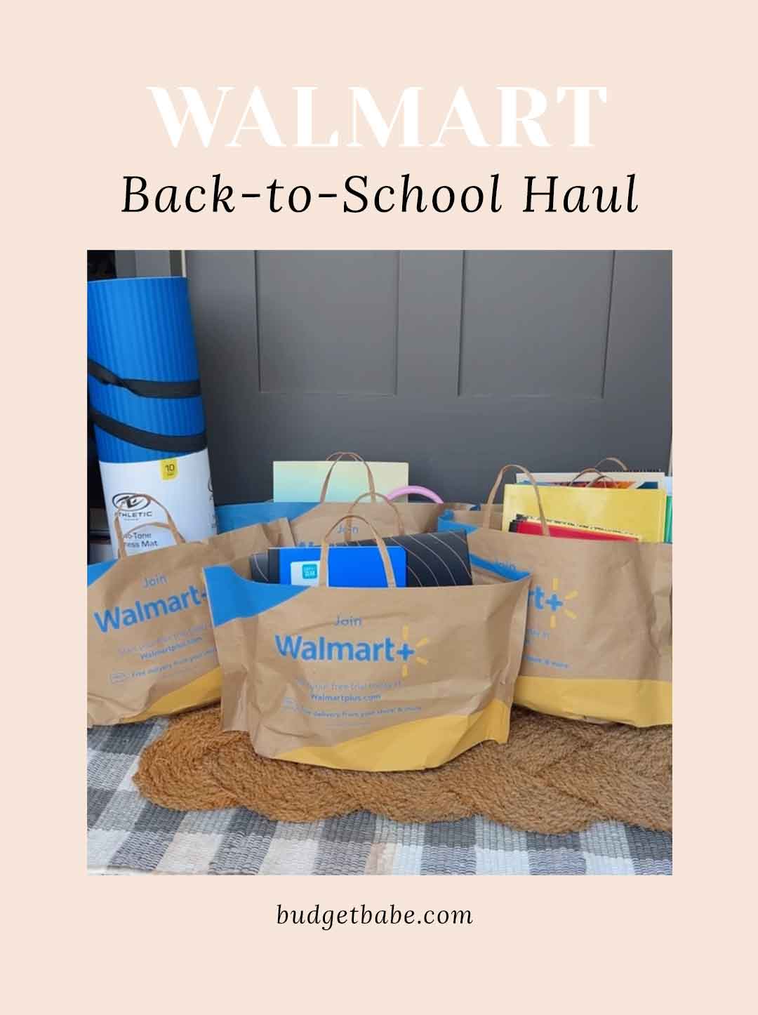 Walmart back to school haul