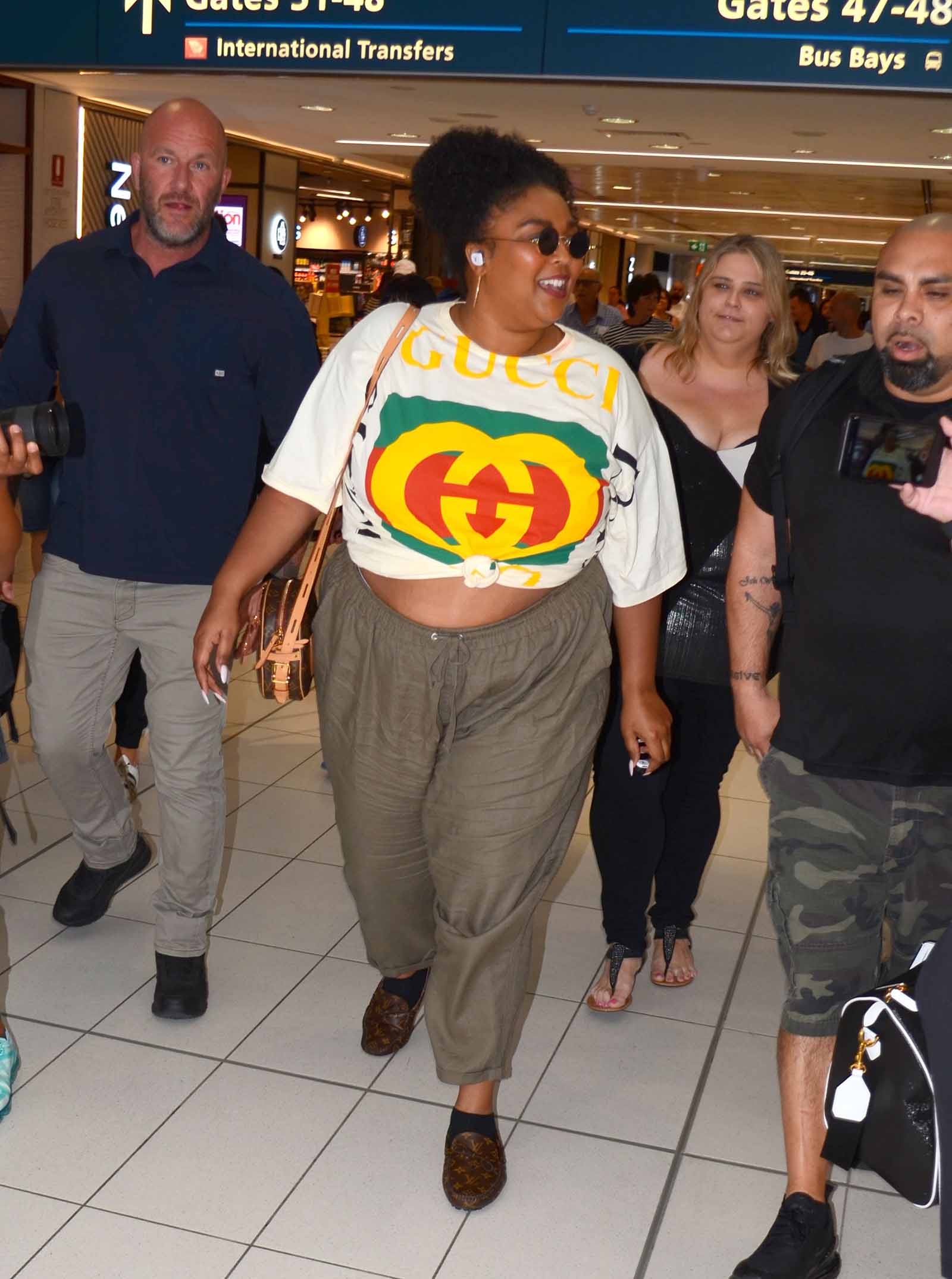 Lizzo styles a Gucci tee perfectly!