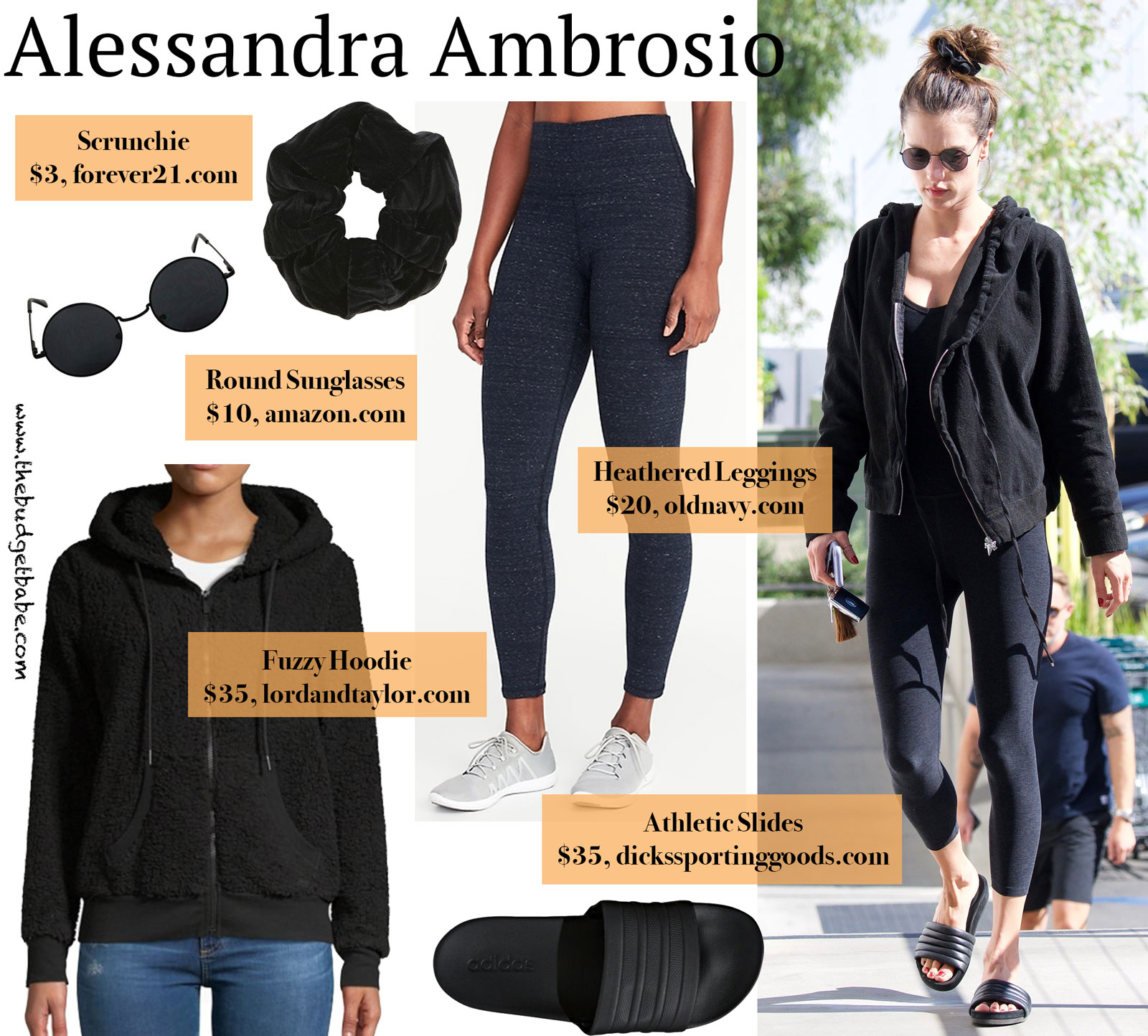 Alessandra Ambrosio Hoodie and Leggings