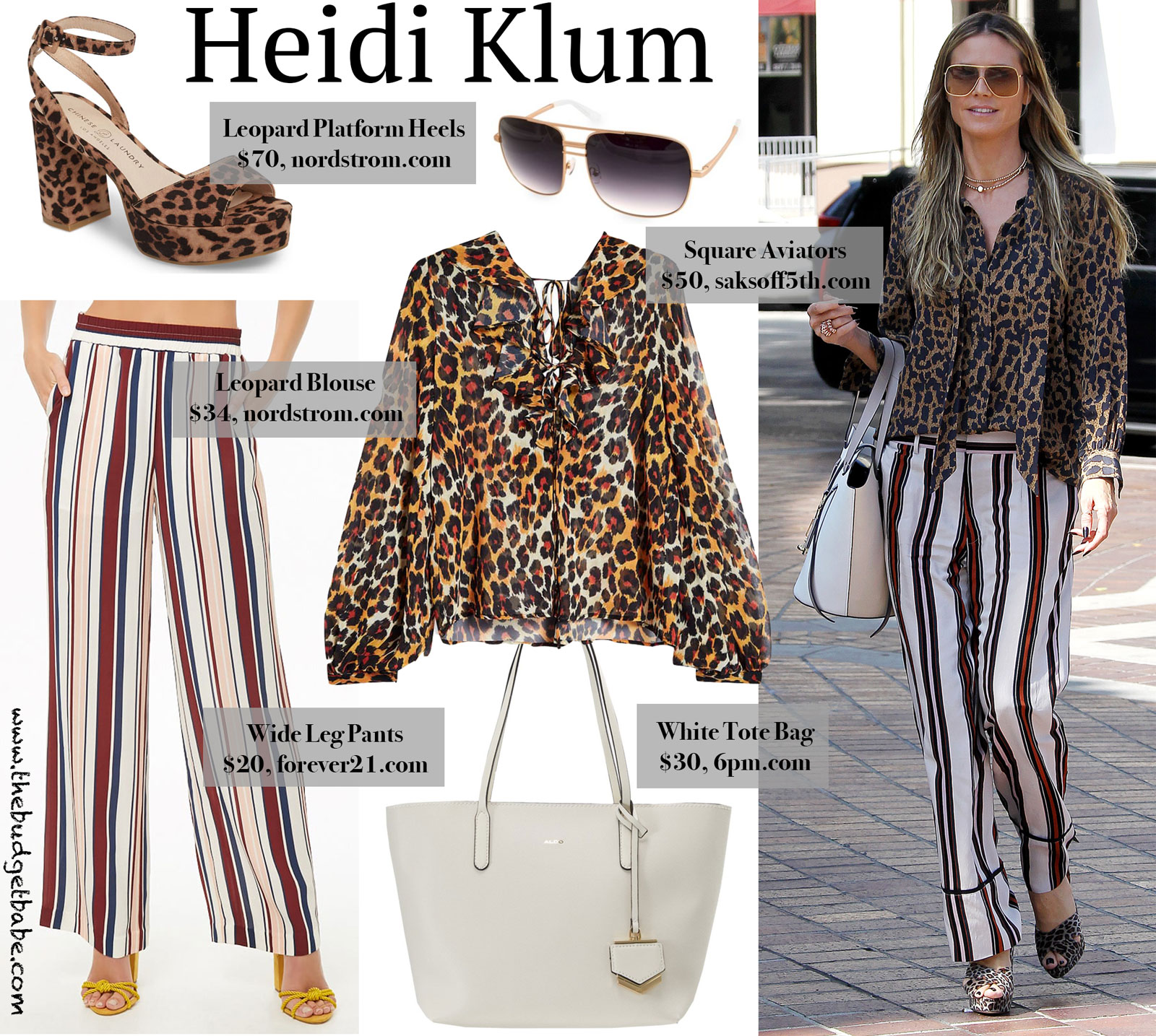 Heidi Klum Leopard Look for Less