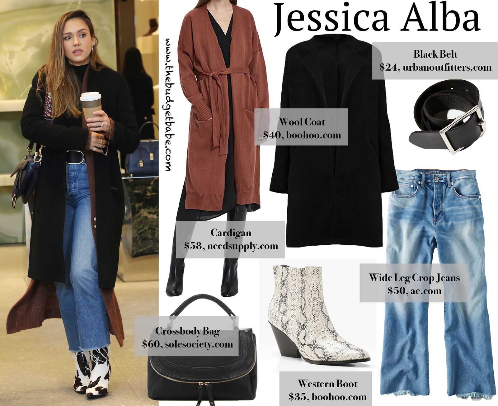 Jessica Alba's MANGO Western Boots Look for Less